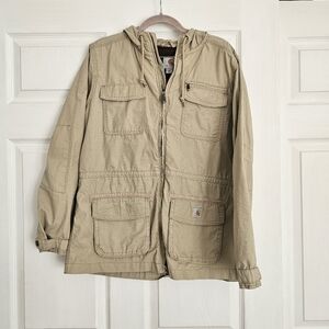 Carhartt womans Tan Hooded Jacket